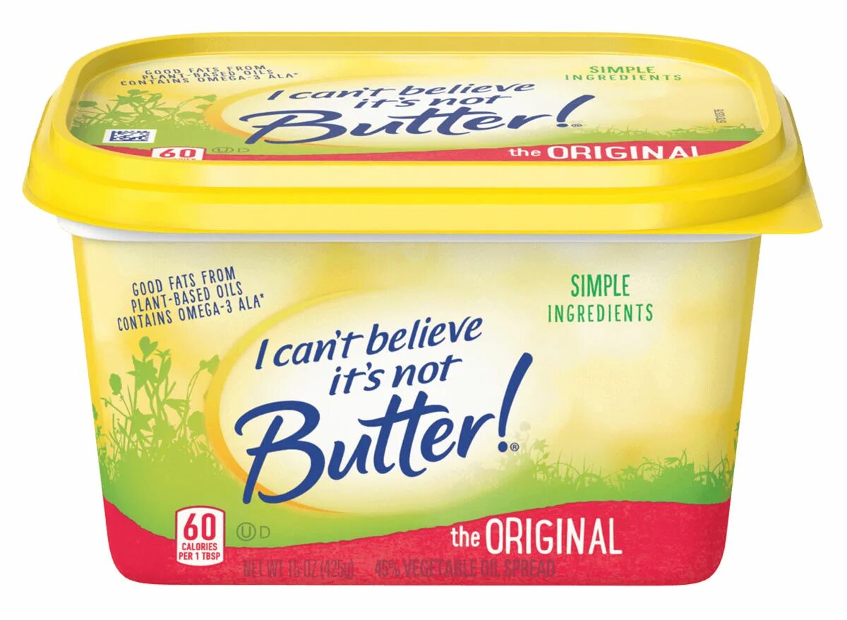 I can t believe how. I can't believe it's not Butter. Cant believe its Butter. I cant believe its not a Butter. You cant believe its not Butter.