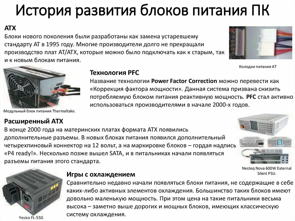 Как отличить блок. Типы БП ПК. Характеристика ATX форм фактор блока питания. Питание блока питания компьютера. Виды блоков питания для компьютеров и их Назначение..