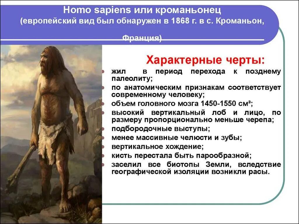 Хомо сапиенс человек разумный сформировался около. Кроманьонец ( homo sapiens). Человек разумный кроманьонец характеристика. Кроманьонцы появились. Люди современного типа кроманьонцы.