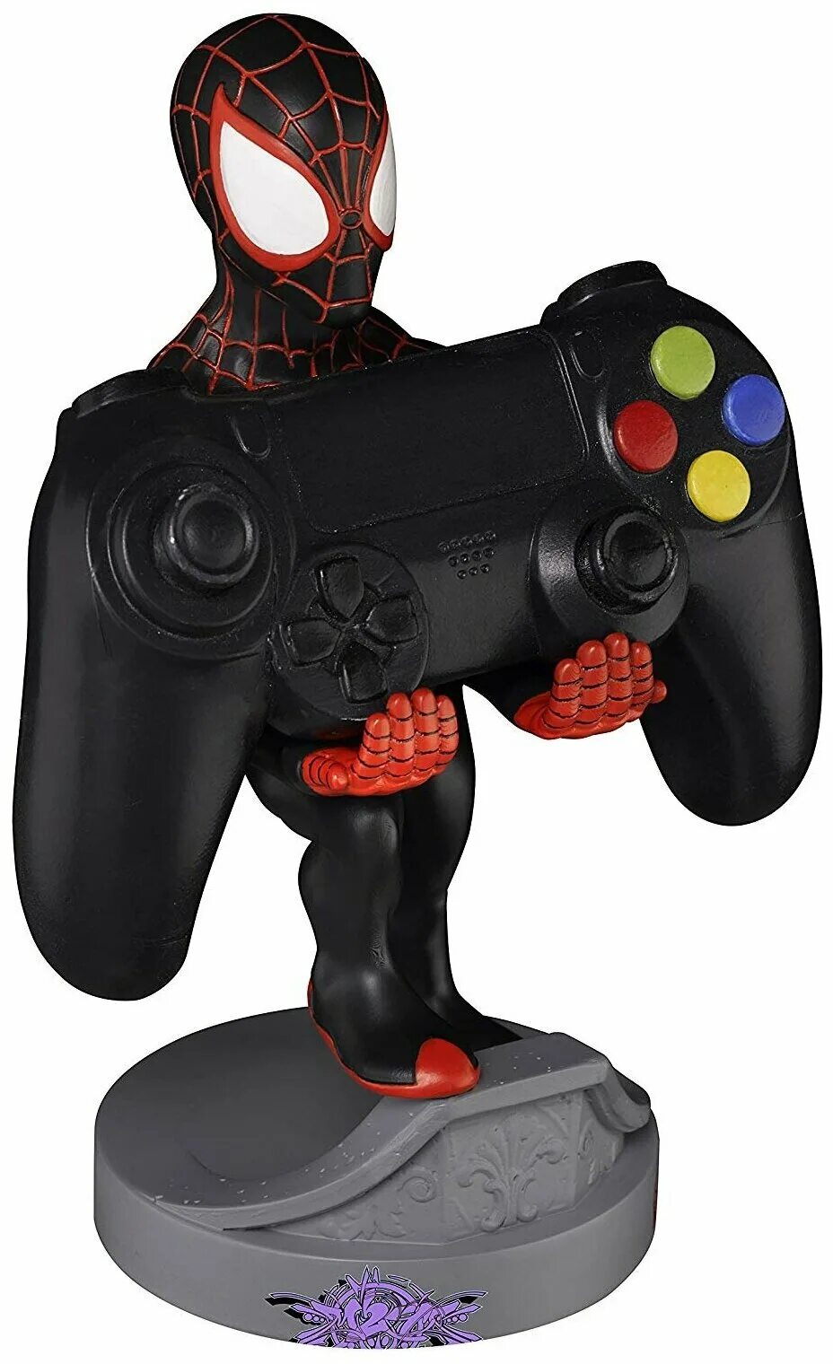 Подставка для геймпадов Cable guis Spider man. Держатель для джойстика ps4 человек паук. Человек-паук Майлз Моралес ps4 джойстик. Держатель для джойстика ps4 человек паук Майлз Моралес. Фигурка подставка для телефона