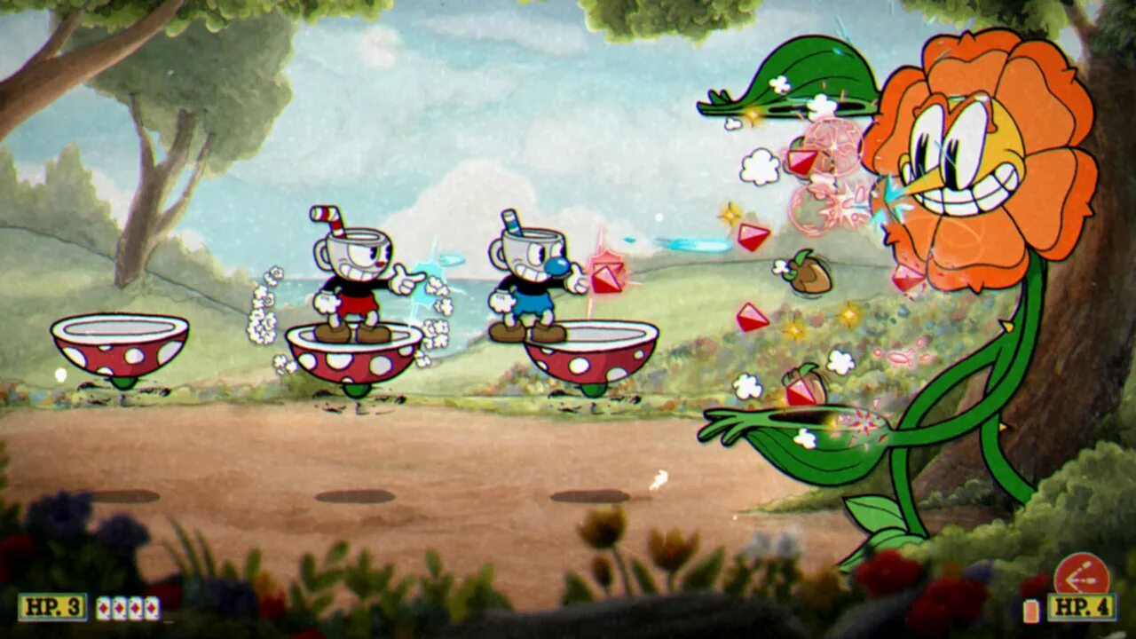 Игра cuphead 2. Cuphead скрины. Грозная гвоздика cuphead. Мультсериал the cuphead show!. Капхед 2020.