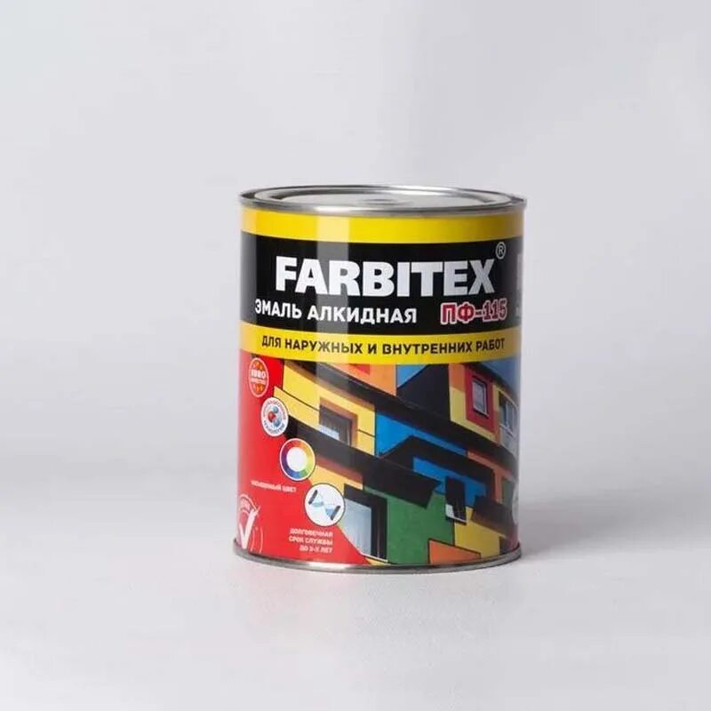 Эмаль пф-115 farbitex, белая матовая, 2. Эмаль farbitex. Farbiteх эмаль алкидная пф-266 желто-коричневый 5кг модель: 34179. Эмаль алкидная пф-115 лайм (0. Эмаль алкидная пф-115 светло-серый farbitex 20кг.