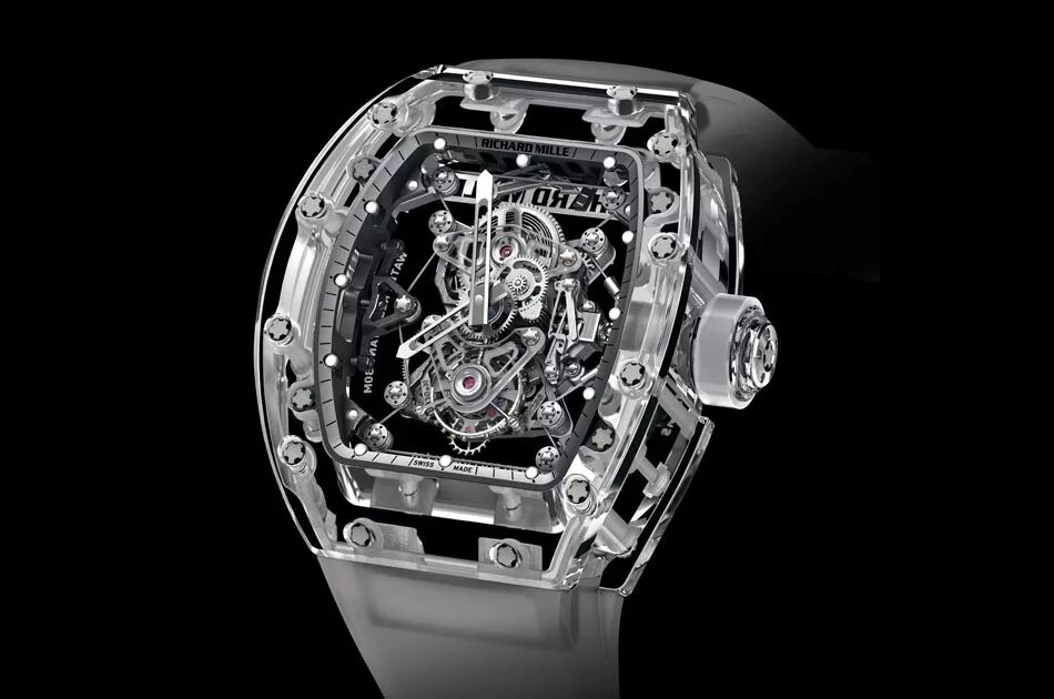 Сапфировые часы наручные. RM 56-02 Tourbillon Sapphire. Richard Mille RM 56. Richard Mille Sapphire rm56-02. Richard Mille часы.