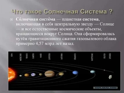 Состав происхождения солнечной системы