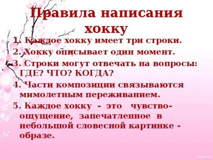 Хокку это в литературе