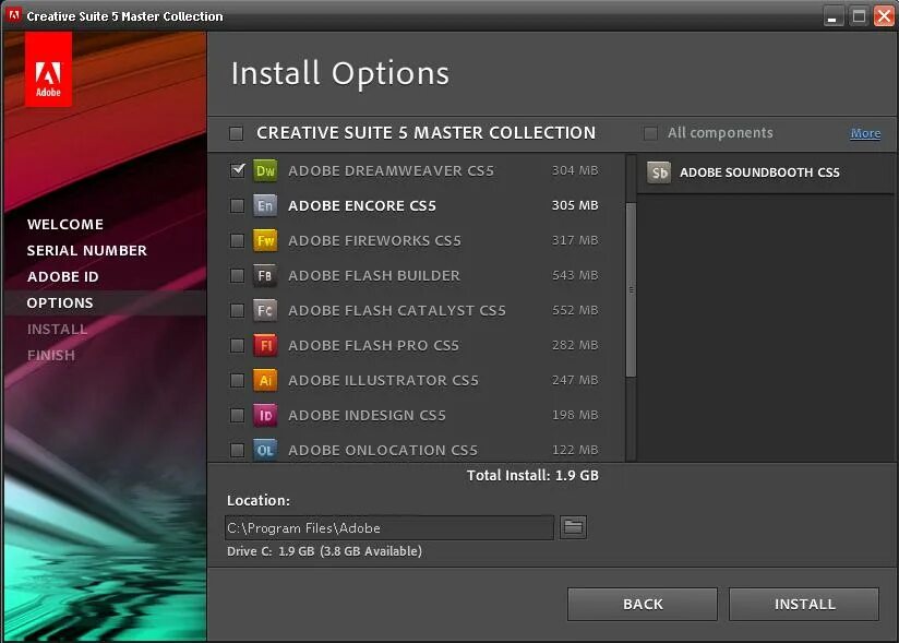 Total installed. Adobe. Коллекция Adobe. Программы адобе. Adobe Master collection.