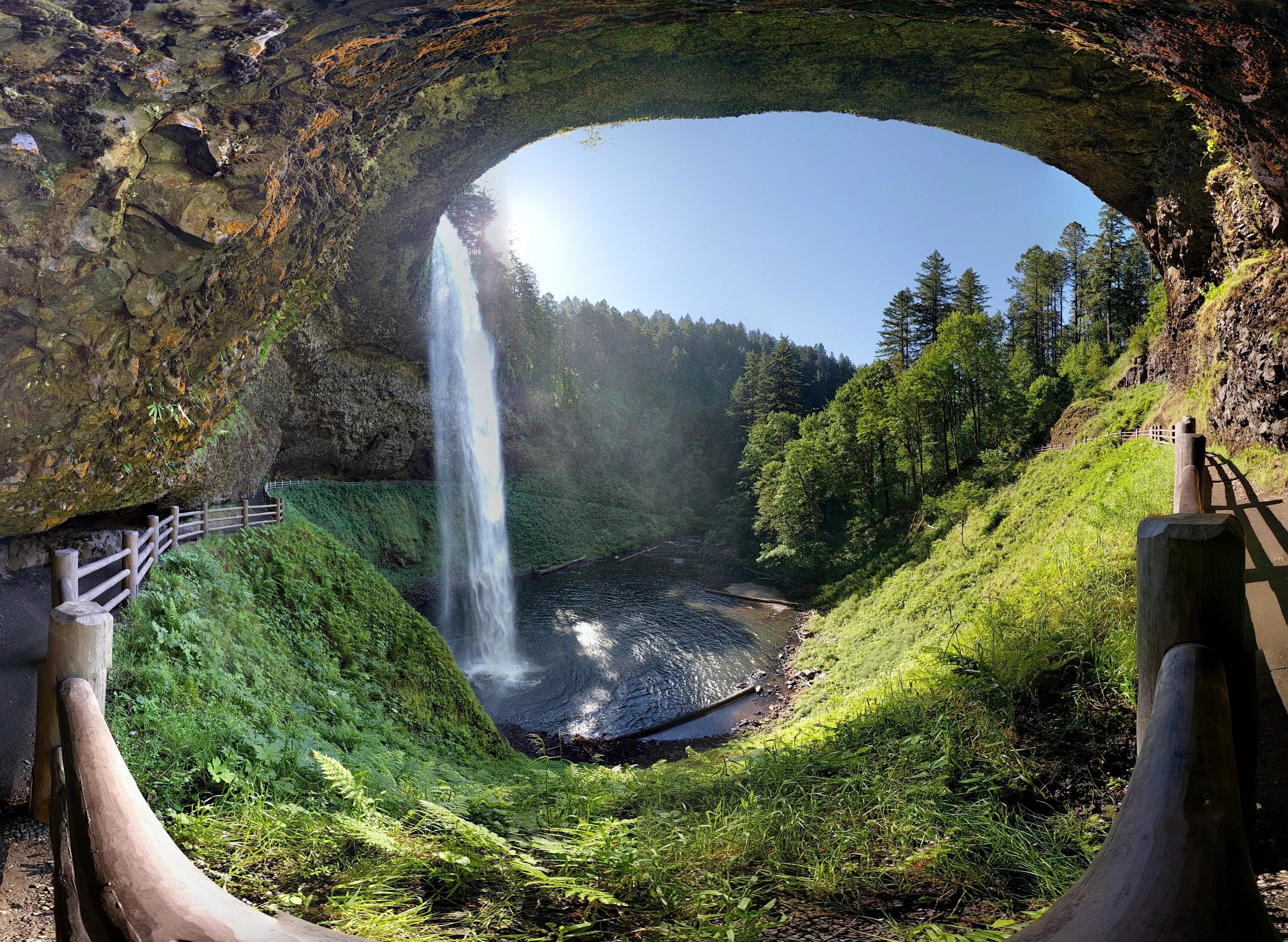 Государственный парк "Сильвер-Фоллс. Silver Falls Park Oregon. Государственный парк Сильвер Фоллс Орегон HD. Водопад Рассел Фоллс. Fall state