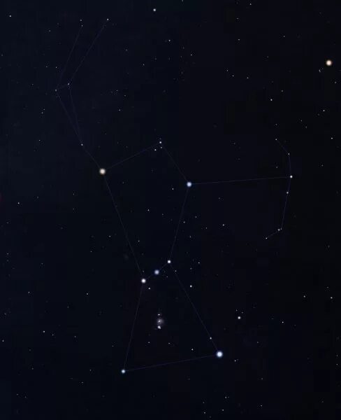 Созвездие Ориона над нагорьем в Чехии The Universe Times - астрономия, астрофизи
