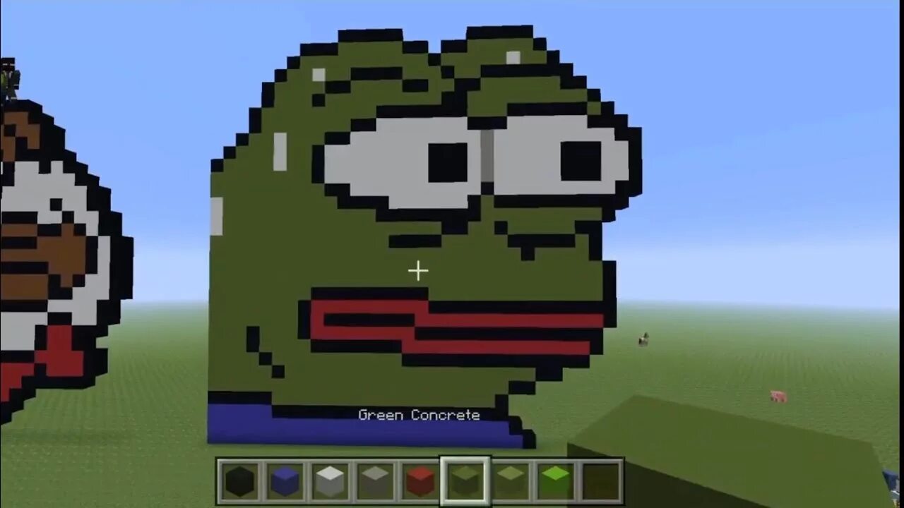 The man from the frog minecraft