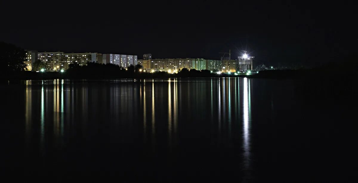 Ночная Пенза в морозном январе. Аэрофотография от The Penza Post