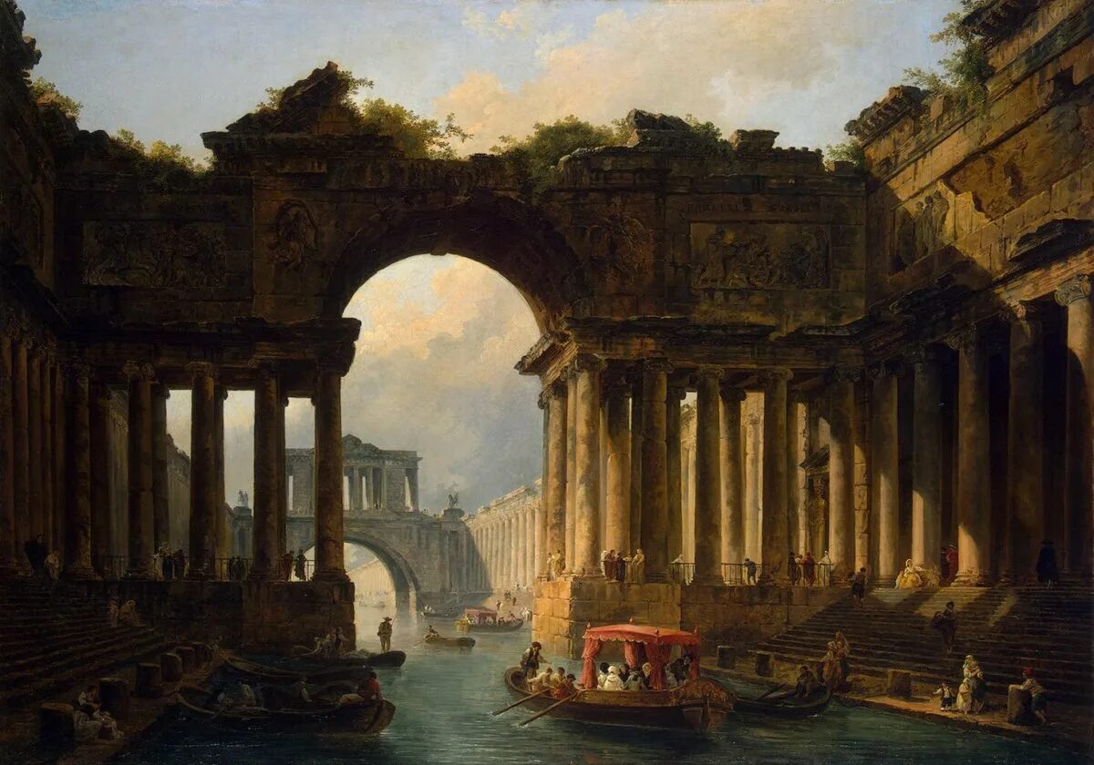 Крепость хаджибей. «руины». Юбер робер (hubert robert, 1733-1808). Античная франция. Юбер робер (1733–1808).
