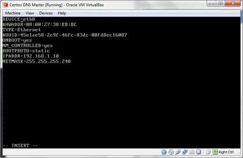 Настройки dns centos