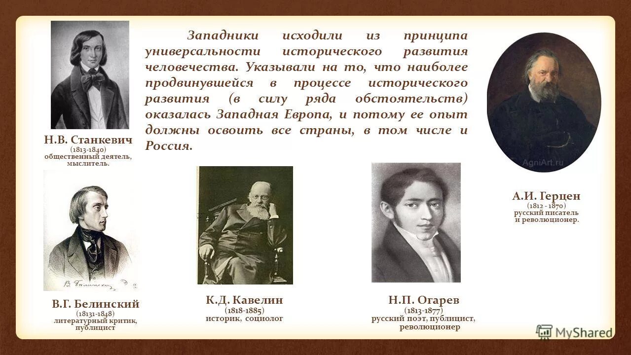 Западничество и славянофильство в русской философии. Проблемы западников. Западничество и славянофильство в русской философии. Проблемы западников. Западники и славянофилы.