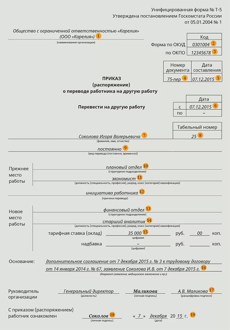 Как перевестись на другую должность. Приказ о переводе работника на другую должность в трудовой книжке. Приказ форма т5 постоянный перевод. Приказ руководителя о переводе на другую должность. Приказ о переводе на другую должность внутри организации.