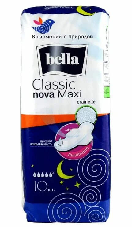 Прокладки bella maxi. Bella прокладки Classic Nova Maxi drainette. Прокладки Bella Classic Nova Maxi 10 шт. Bella Classic Nova Maxi прокл.10шт. Прокладки Bella Classic Nova drainette макси 10шт.