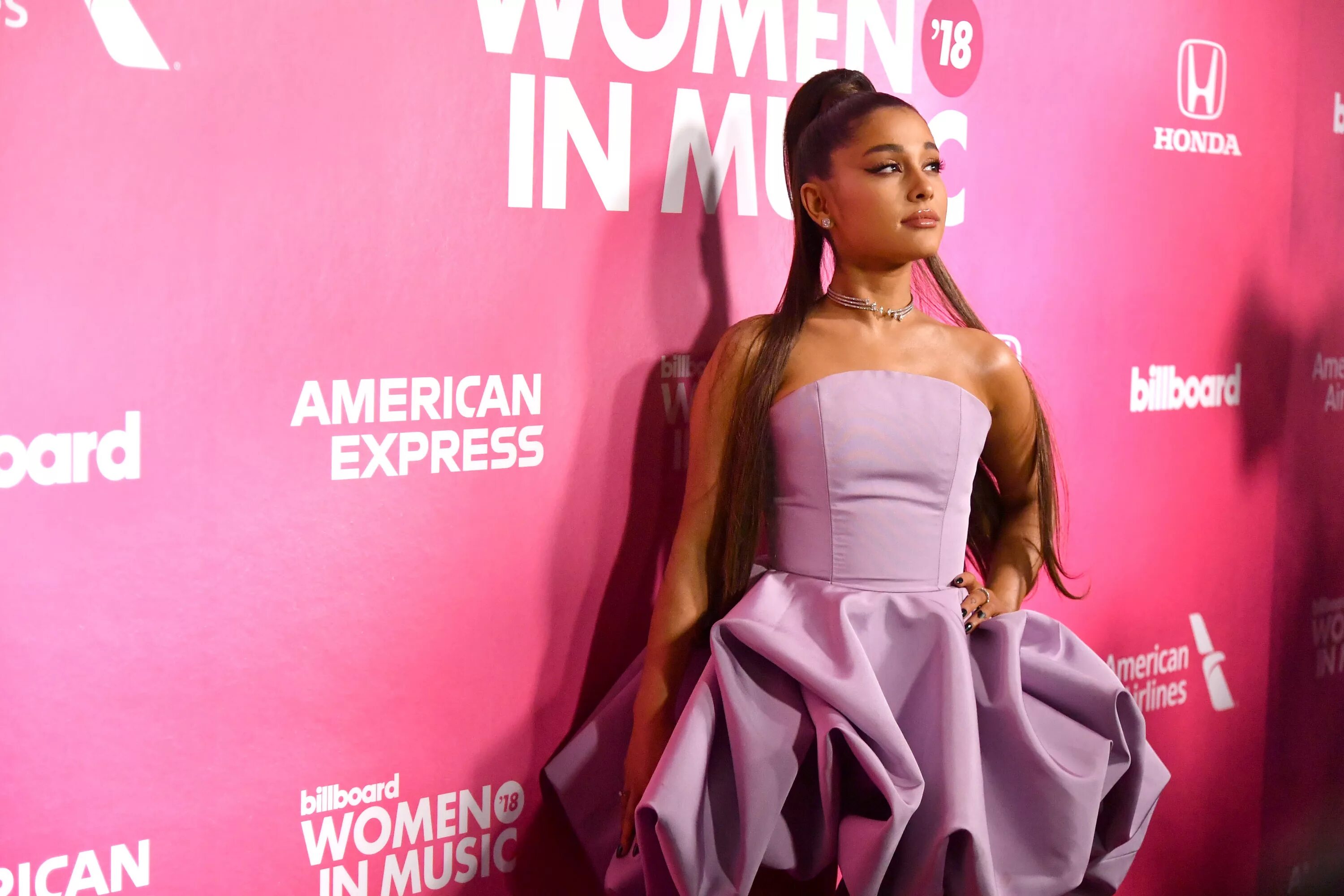 Ariana grande is a woman. Ariana grande.