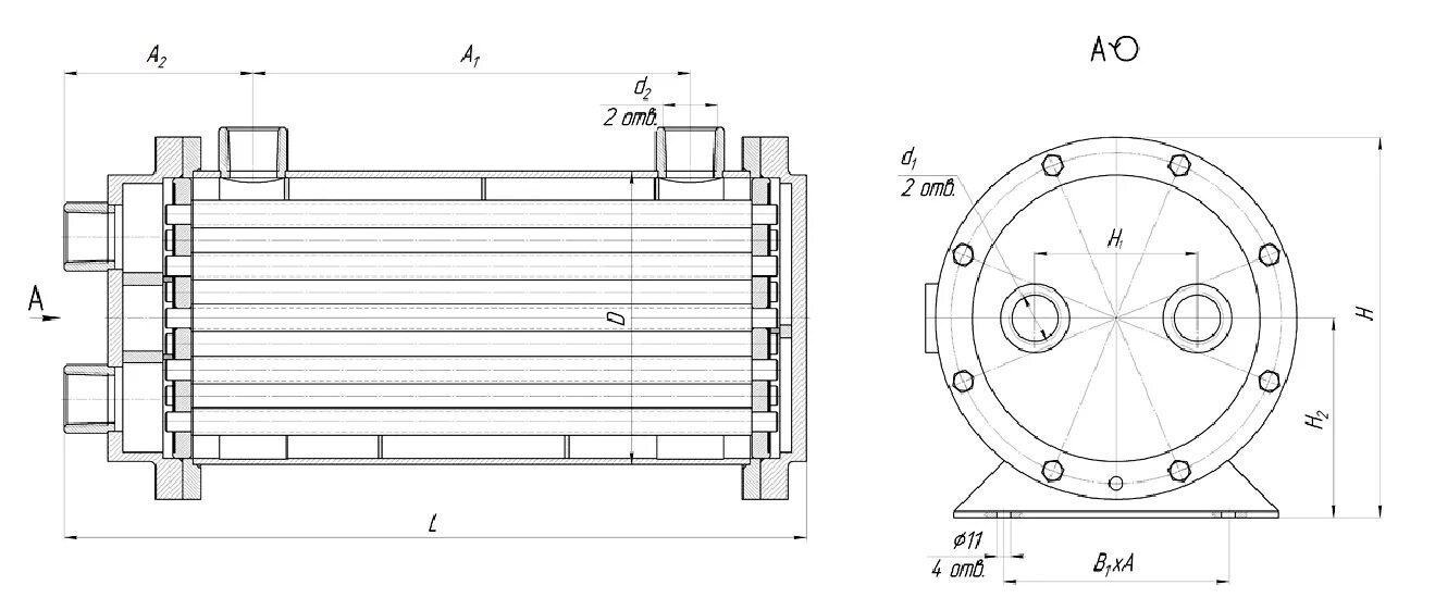 маслоохладитель мб-125-165 чертеж. 000 — 1 шт. маслоохладители 4. 080. маслоохладитель мо2.