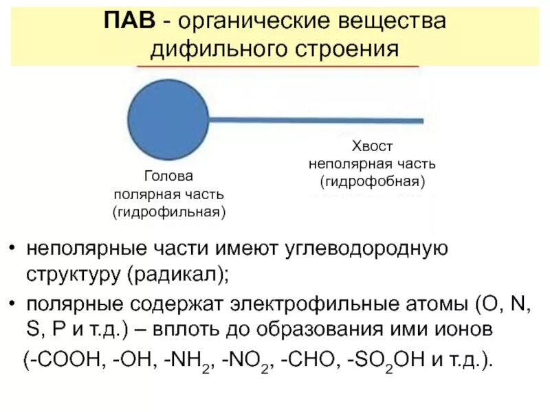 Поверхностно-активные вещества строение. Поверхностно-активные вещества пав. Строение пав. Диофильное строение пав.