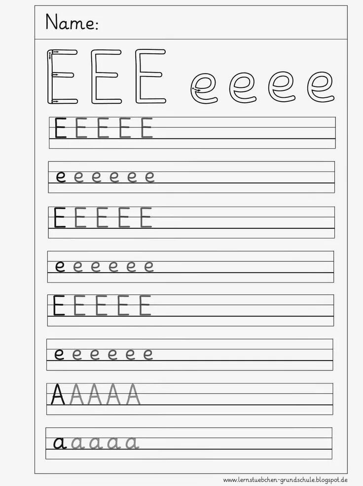 Schreiben lernen. Немецкий язык buchstaben lernen.