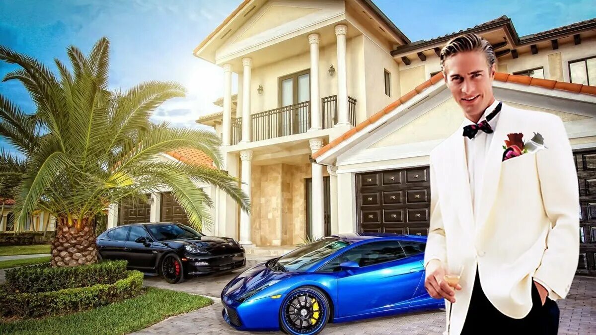 Богатый человек. Успешный человек. Богатый миллионер. Богатая жизнь.