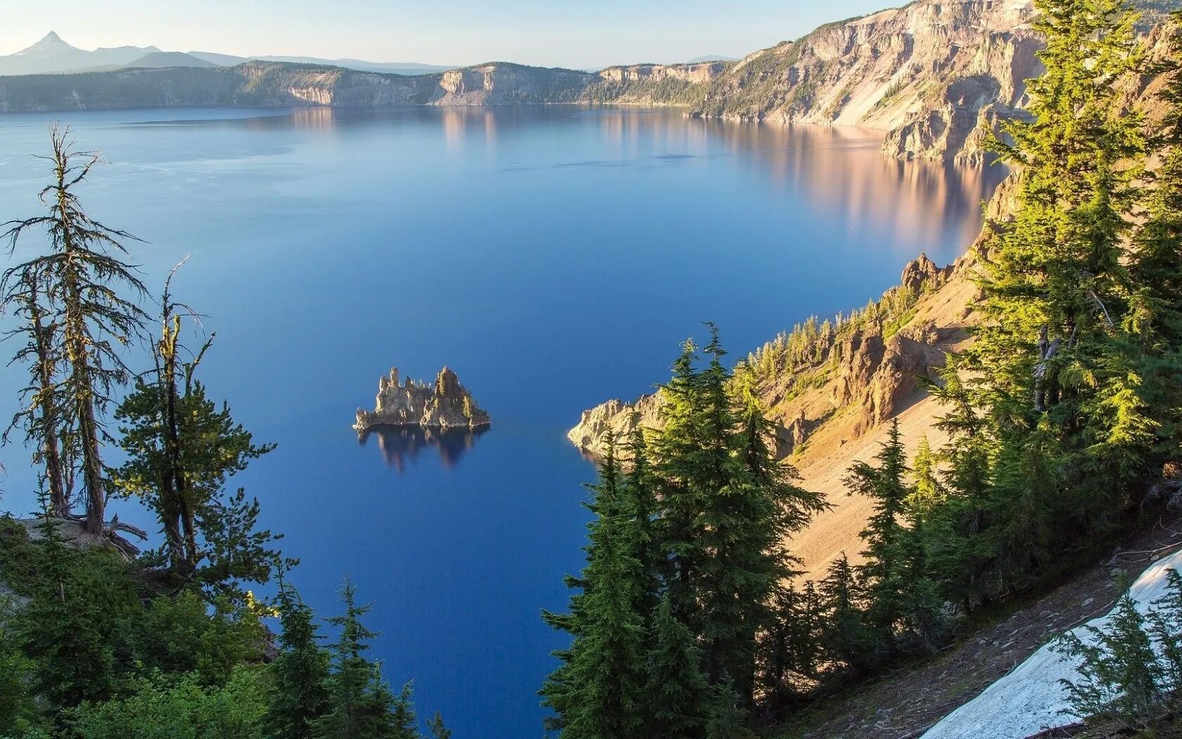 Картинки на рабочий стол. Озеро Крейтер Орегон. Озеро Крейтер, штат Орегон, США. Кратерное озеро, Орегон, США. Горы Байкала.