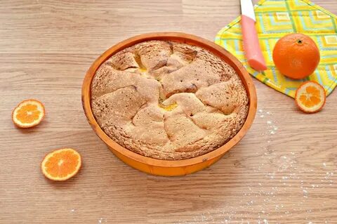Шарлотка с мандаринами рецепт