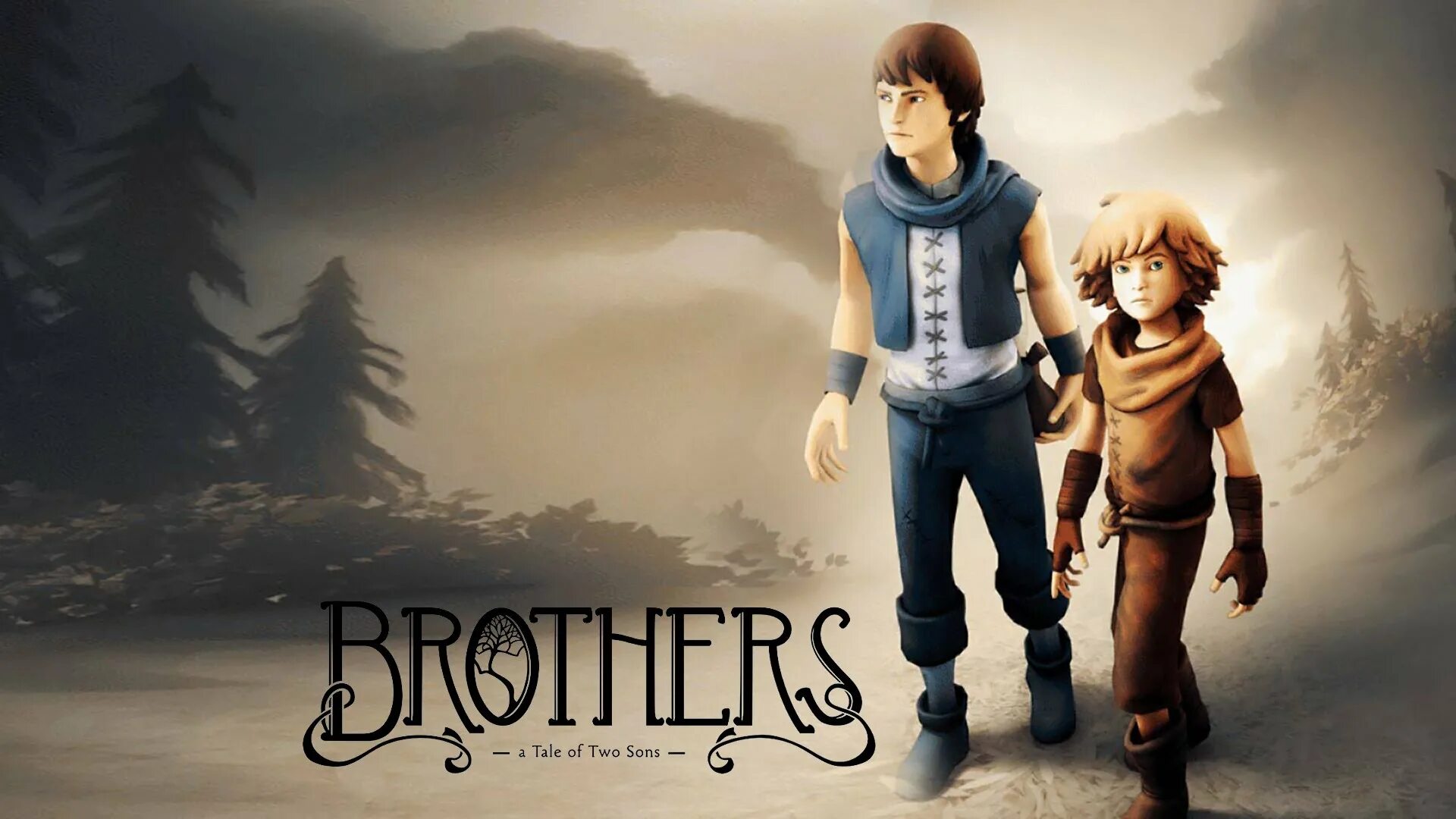 Игра девочка с братом. Игра brothers a Tale of two sons. Brothers a Tale of two sons обложка. Brothers - a Tale of two sons финал. Brothers: a Tale of two sons Постер.