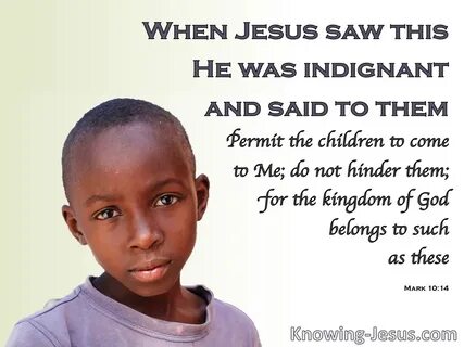 When we came in the children