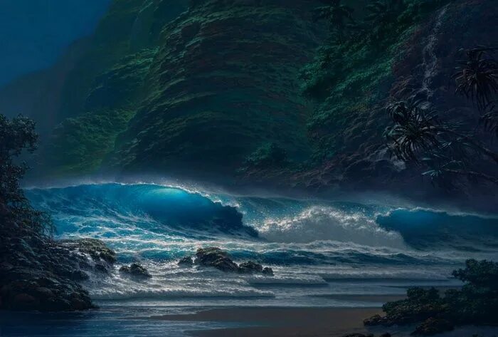 Pin en Mis Pines guardados Playa de noche, Mar de noche, Fotografía del océano