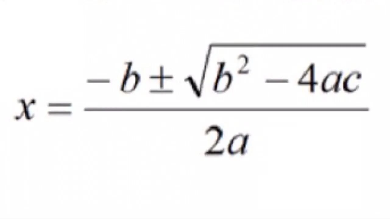 B-4ac. B2-4ac. D b2-4ac. Quadratic Formula.