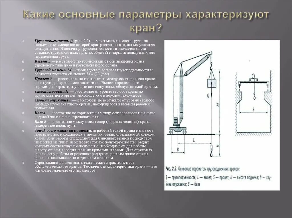 Граница опасной зоны крана. Схема параметров для выбора монтажного стрелового крана. Ограничения груза по высоте. Вылет стрелы грузоподъёмного крана. Высота груза в механизме.