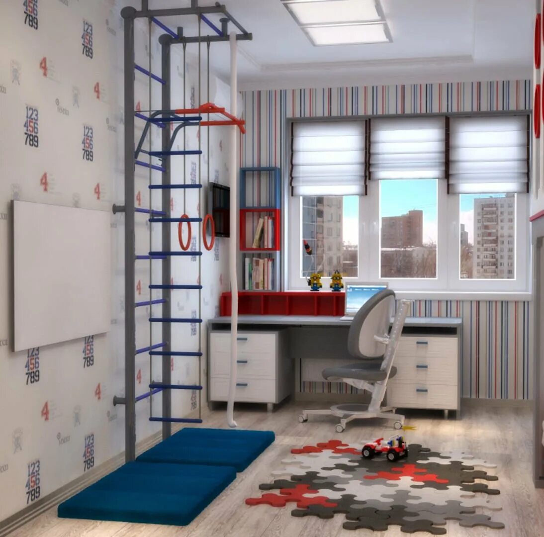 детская комната для школьника. интерьер комнаты для мальчика. комната для мальчика. современная детская комната для школьника. интерьер детской комнаты для мальчика.