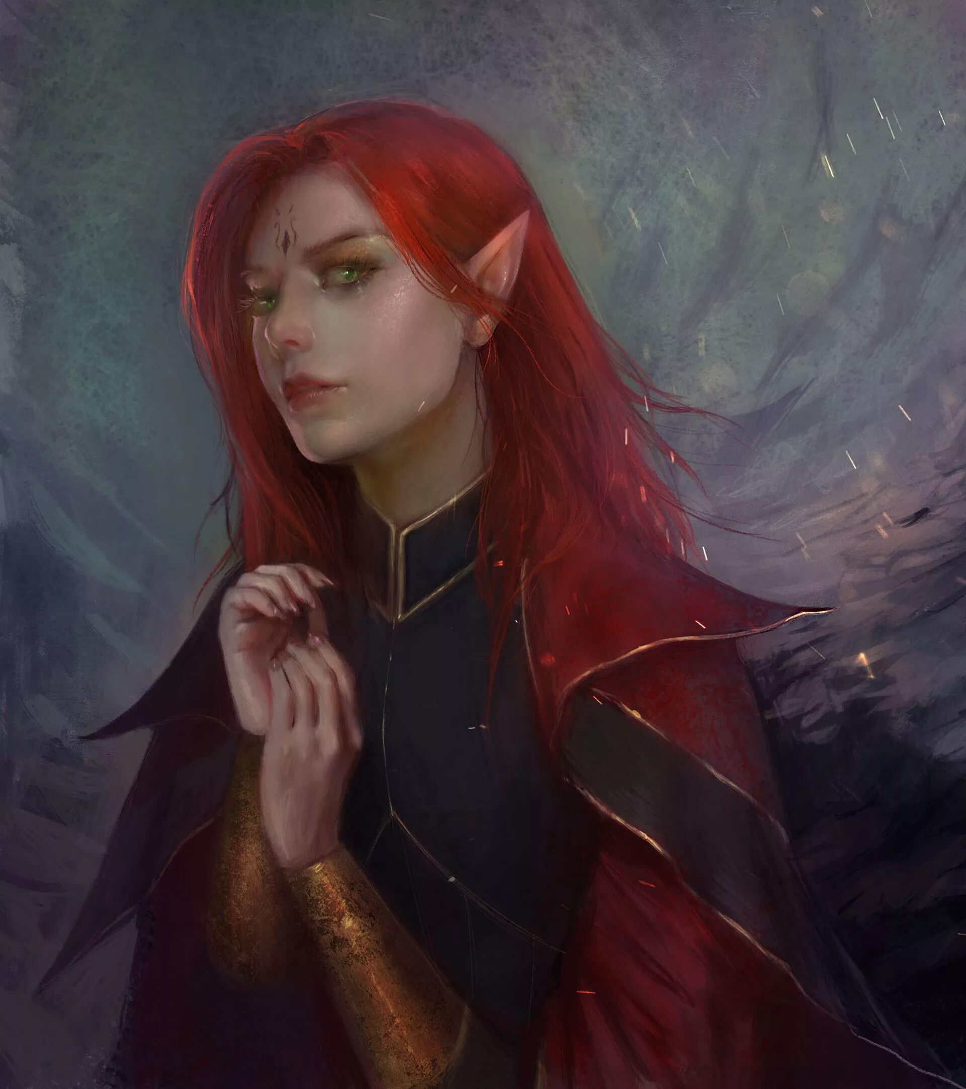 Эллиана песчаные эльфы. Королева эльфов исилиэль. Анариэль эльфийка. Художник charlie bowater. Рыжеволосая эльфийка.