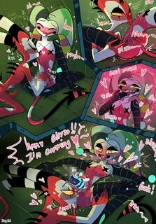 Helluva boss pics tagged as sucking, nipple sucking, fetish, penis. 