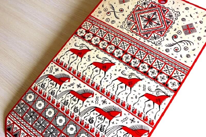 Какие цвета традиционно используются в мезенской росписи. Какие цвета традиционно используются в мезенской росписи. Символика мезенской росписи. Мезенская роспись рыбы. Мезенская роспись.