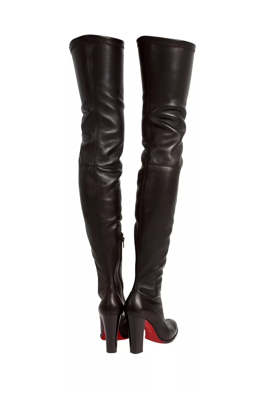 Терволина ботфорты женские кожаные. Christian louboutin сапоги. Ботфорты женские. Кожаные ботфорты на каблуке. Высокие кожаные сапоги женские.