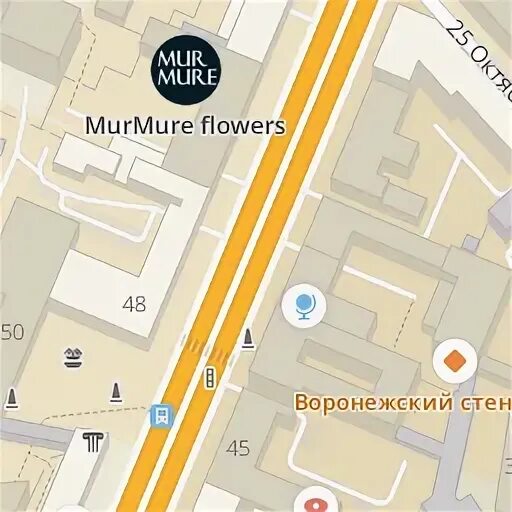 Проспект революции воронеж на карте
