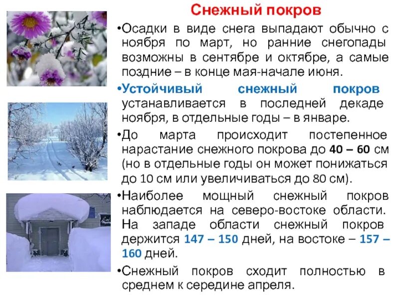 Ноябрь осадки