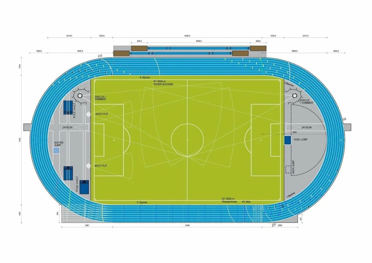 Размер футбольного поля на стадионе с 400 метровой беговой дорожкой. Планировка футбольного поля 68*105. Разметка футбольного поля 68х105. Разметка стадиона 400 м. Стадион 400 м