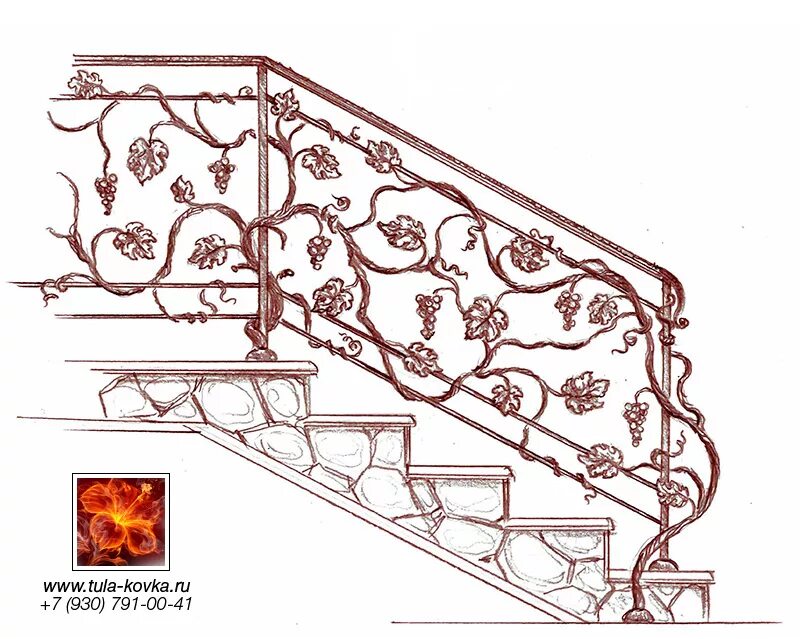 Кованые перила лоза. Виноградная лоза ковка эскизы. Кованое крыльцо Виноградная лоза. Оградка Виноградная лоза кованная.