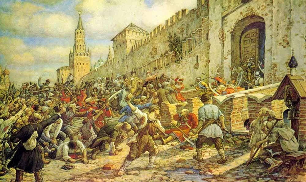 Э. Лисснер соляной бунт в Москве 1648 г.. Время нападения россии