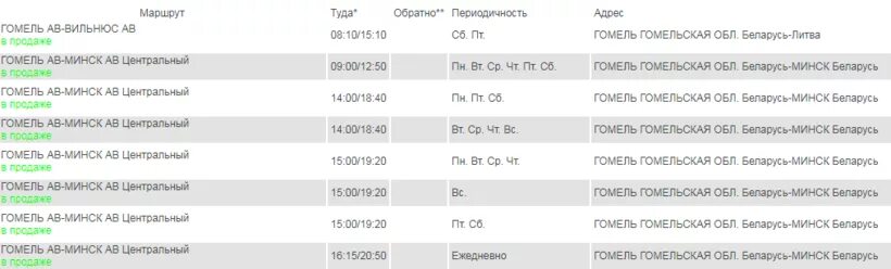 Расписание автобусов гомель лоев
