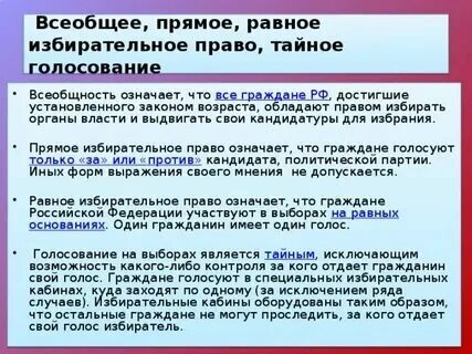 Введение всеобщего избирательного