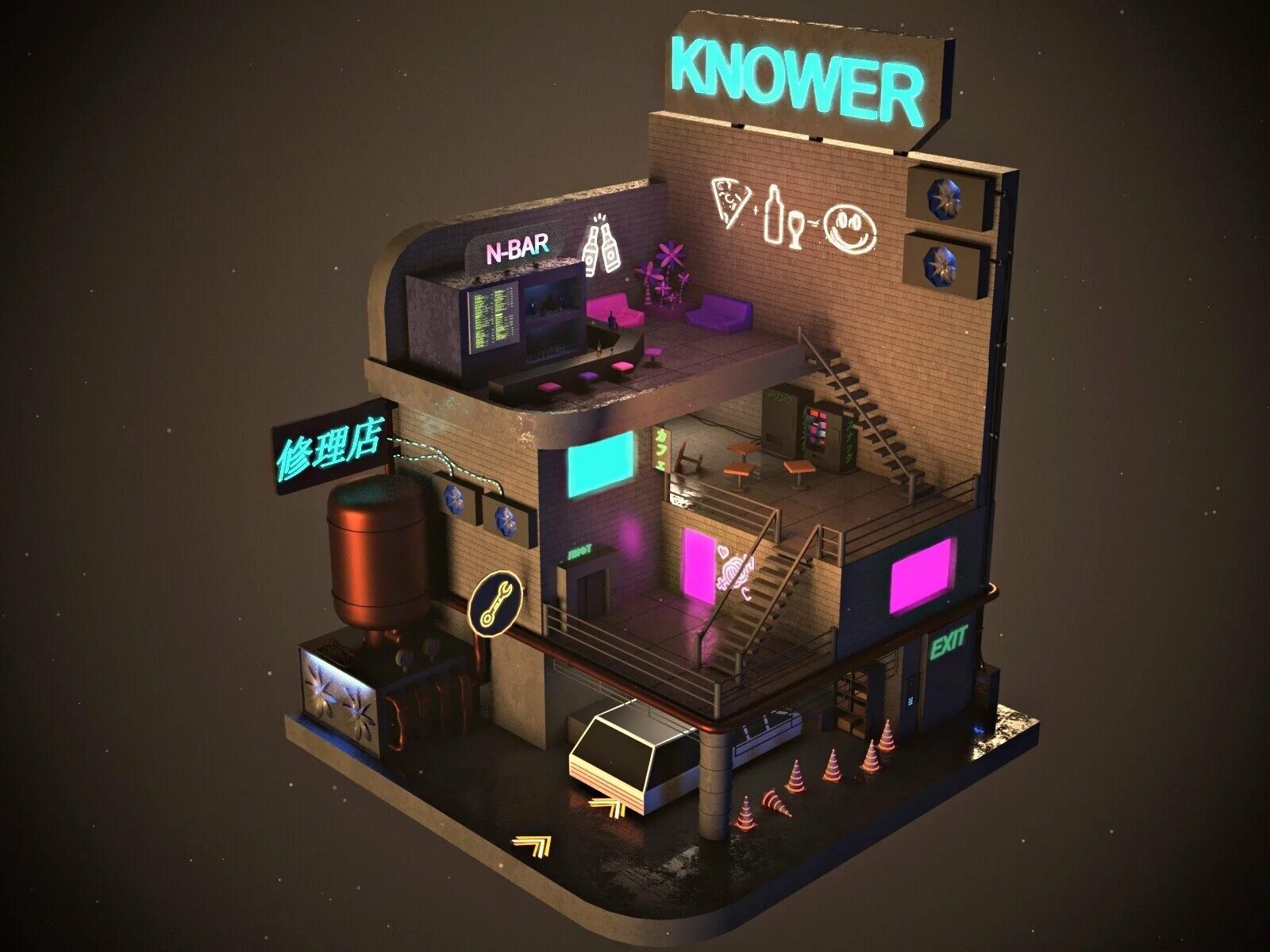 Cyberpunk store