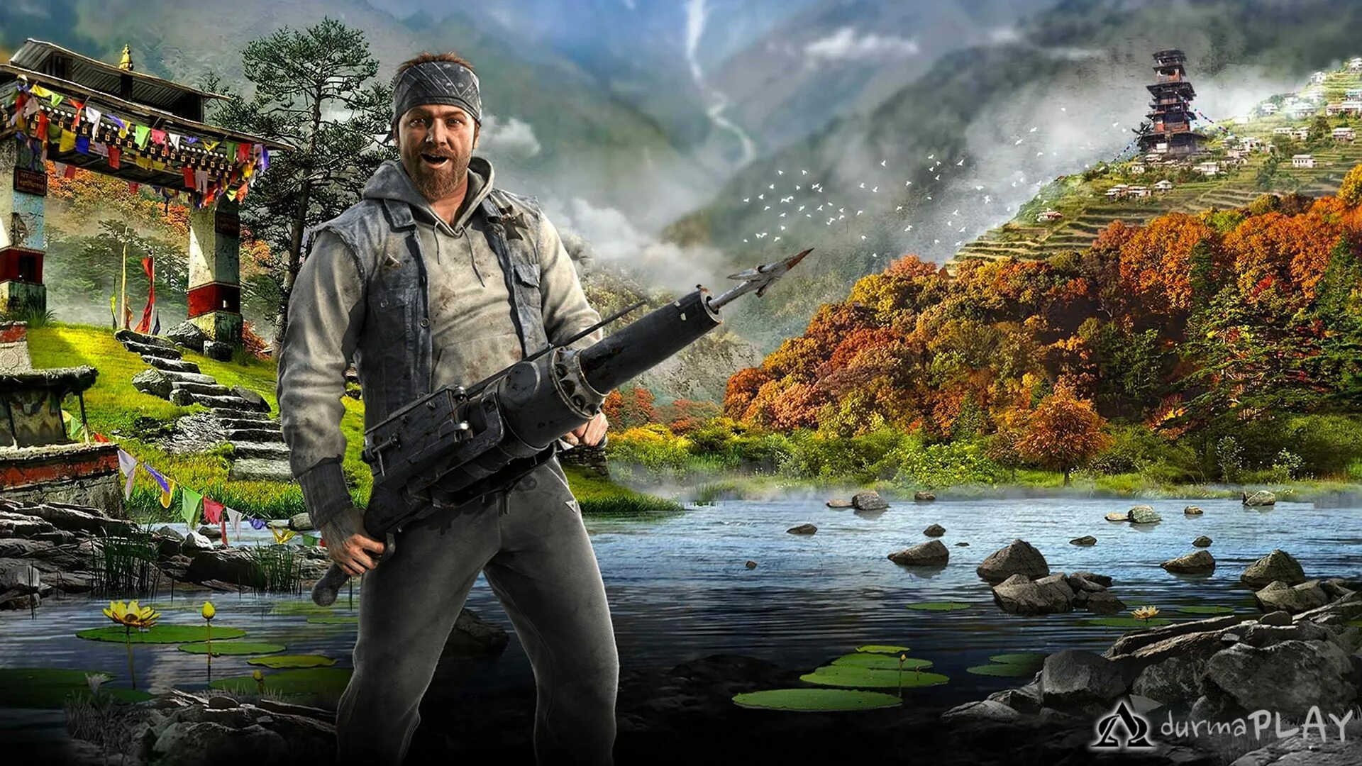 Как пройти far cry. Кират фар край 4. фар край 4 4к. far cry 4 постеры в игре. far cry 4 перфоратор.