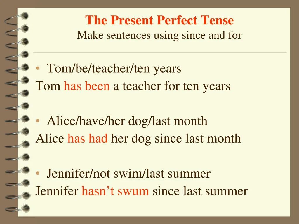 Ten years sentence. The present perfect Tense. Present perfect Tense sentences. The perfect present. Present perfect negative sentences.