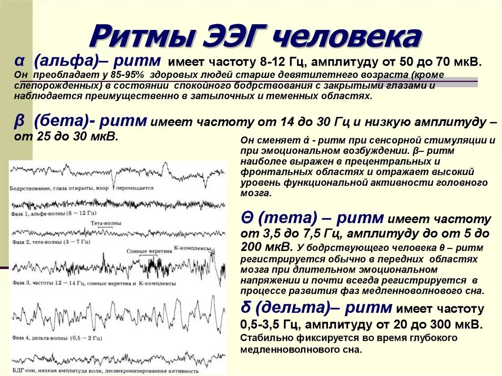 Характеристика Альфа ритма на ЭЭГ. ЭЭГ головного мозга амплитуда Альфа ритма. ЭЭГ Альфа бета тета Дельта ритмы. Гамма ритм ЭЭГ частота. Альфа активность мозга