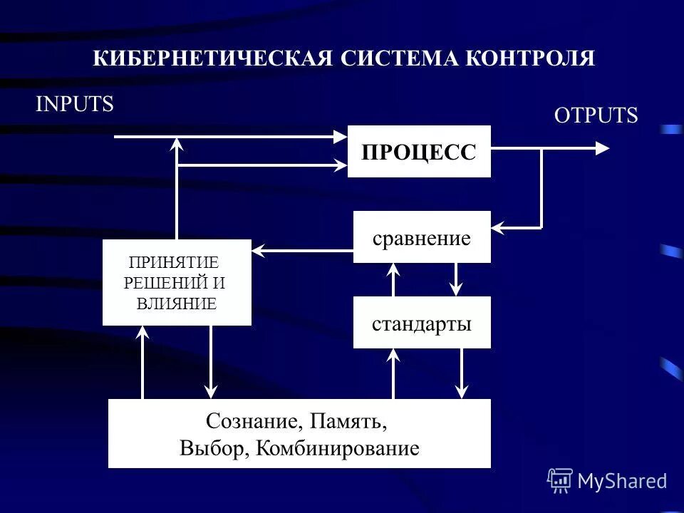 Элементы кибернетической системы