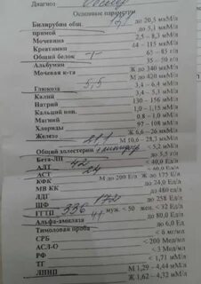Анализы при проблемах с печенью