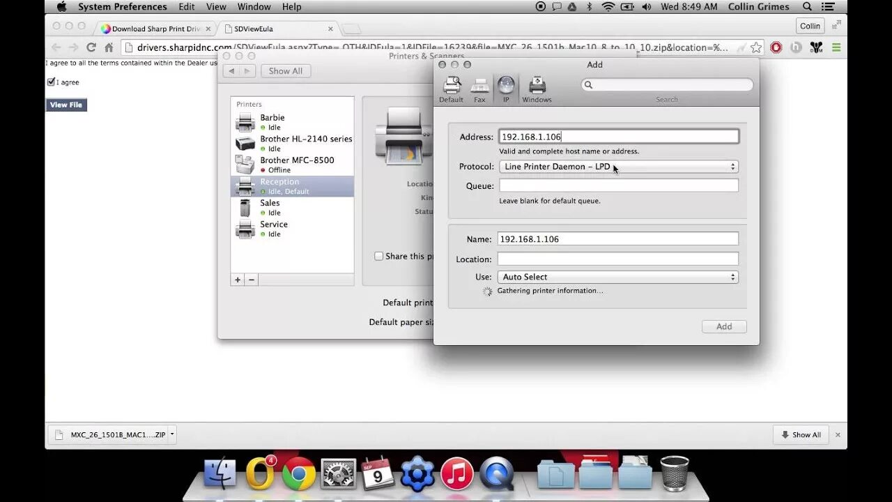 Драйвер для mac os принтер. Принтер для mac os. настройки принтера шарп арм160. mac os xprinter не видит драйвер.